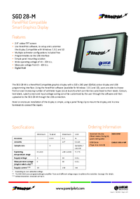 Thumbnail of document Data Sheet - SGD 28-M Panel Meter
